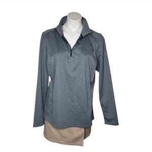 THE NORTH FACE Tech 1/4 Zip Pullover Fleece Urban Navy Heather Womens Size XL